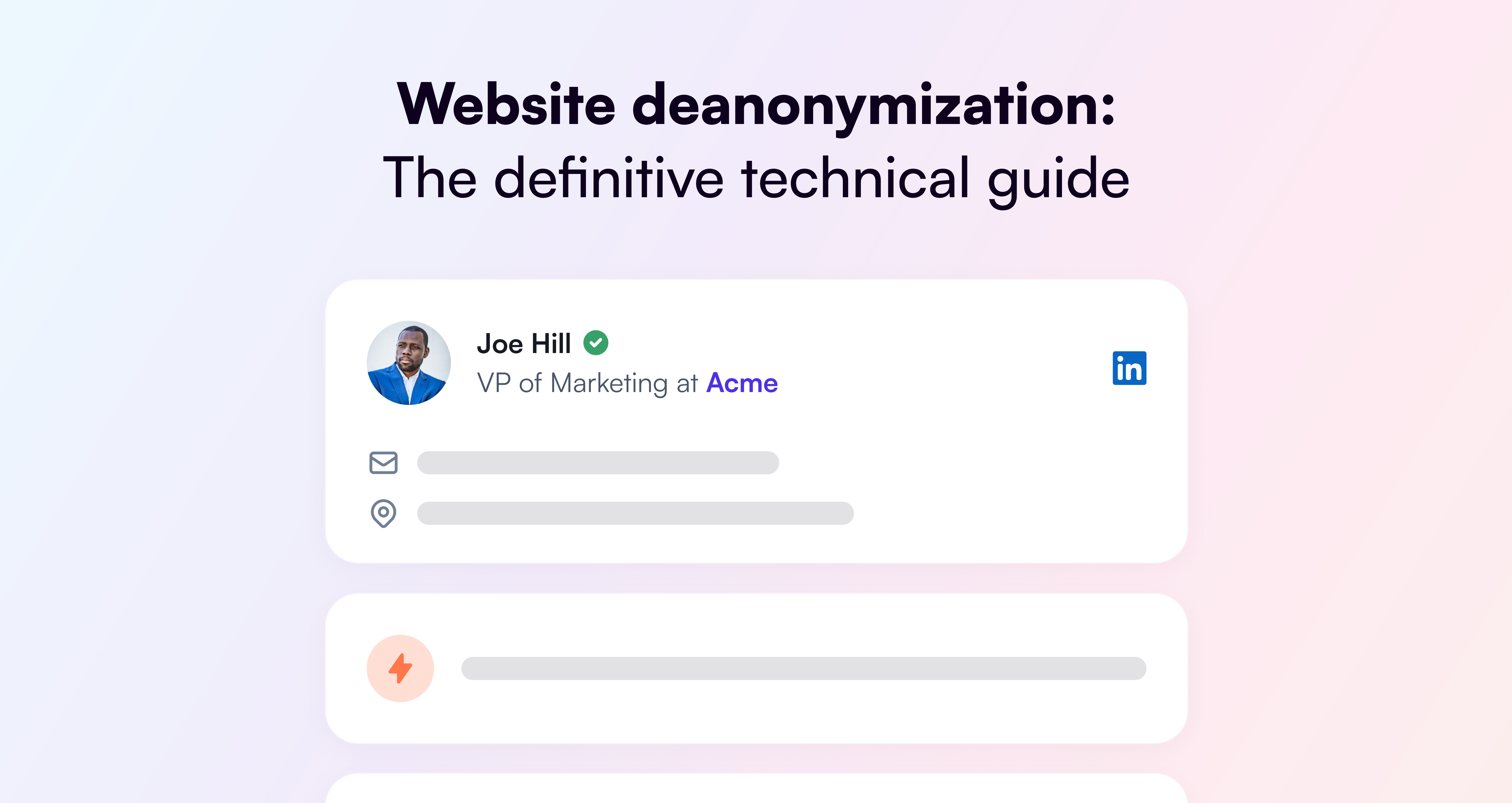 Website deanonymization: the definitive technical guide