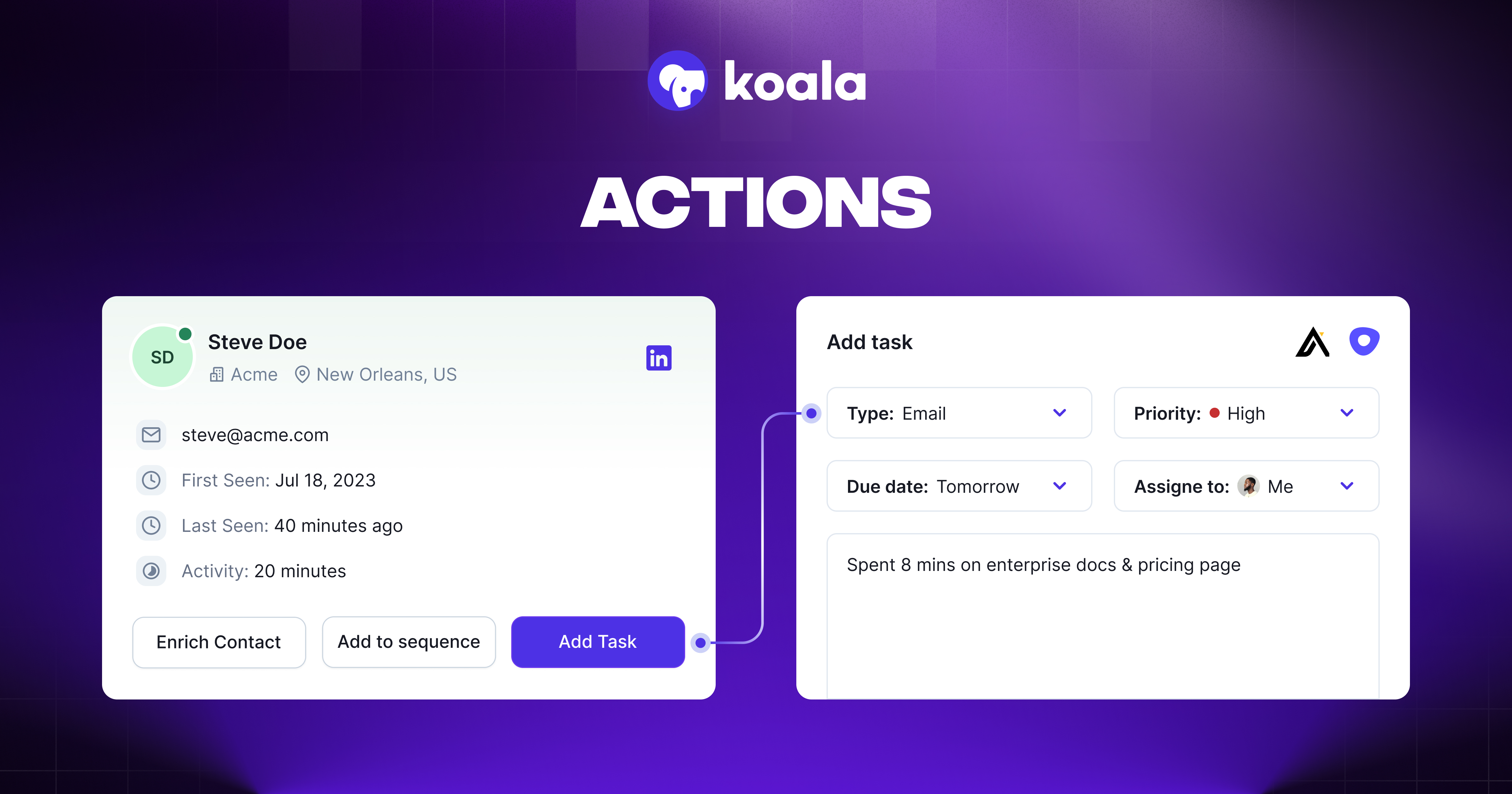 Koala Actions